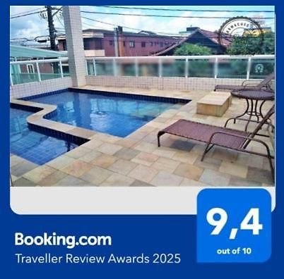 Apartamento Com Piscina E Sacada Gourmet- Aviacao# Praia Grande  Exterior photo