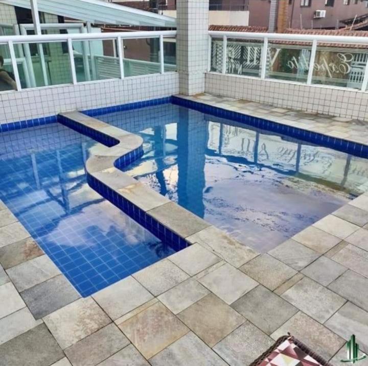 Apartamento Com Piscina E Sacada Gourmet- Aviacao# Praia Grande  Exterior photo